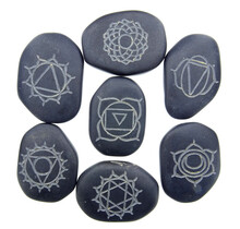 Hot Stone Chakra-Set, 7 Steine