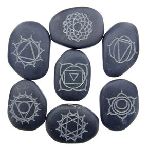 Hot Stone chakra set