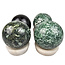 Gemstone sphere discount set with natural stone holders