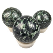 Gemstone sphere discount set with natural stone holders Gemstone sphere discount set with natural stone holders