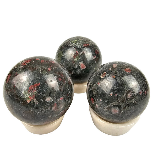 Edelsteenbollen voordeelset met natuurstenen houders Edelsteenbollen voordeelset met natuurstenen houders