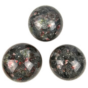 Gemstone sphere discount set with natural stone holders