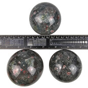Gemstone sphere discount set with natural stone holders