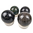 Gemstone sphere discount set with natural stone holders