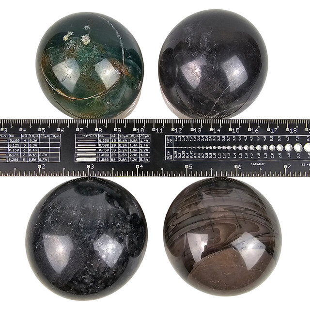 Gemstone sphere discount set with natural stone holders Gemstone sphere discount set with natural stone holders