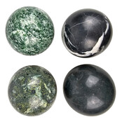 Gemstone sphere discount set with natural stone holders Gemstone sphere discount set with natural stone holders