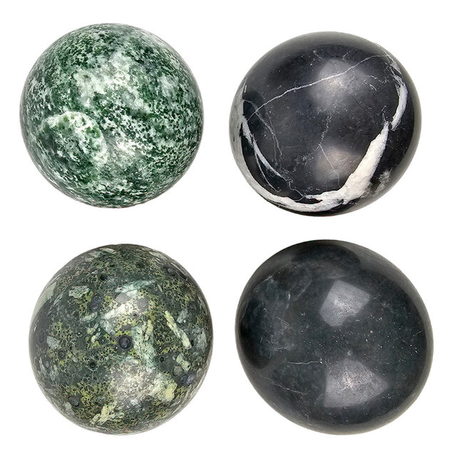 Gemstone sphere discount set with natural stone holders Gemstone sphere discount set with natural stone holders