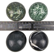 Gemstone sphere discount set with natural stone holders Gemstone sphere discount set with natural stone holders