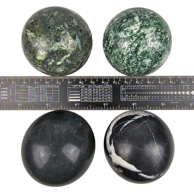 Gemstone sphere discount set with natural stone holders Gemstone sphere discount set with natural stone holders