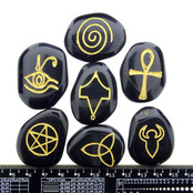 7 delige wicca set Black Onyx 7 delige wicca set Black Onyx
