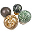 Gemstone sphere discount set with natural stone holders