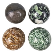 Gemstone sphere discount set with natural stone holders Gemstone sphere discount set with natural stone holders