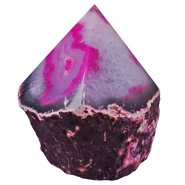 Achatspitze aus Brasilien, 1090 Gramm und 12 CM hoch