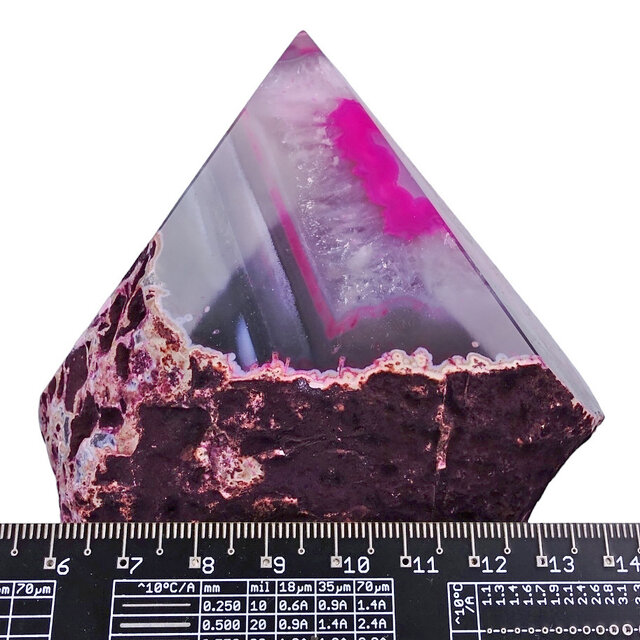 Achatspitze aus Brasilien, 1090 Gramm und 12 CM hoch