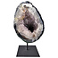 Amethyst with agate from Brazil on metal stand 3850 grams and 24 cm