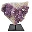 Amethyst on metal base, 15 cm and 1800 grams