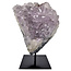 Amethyst on metal base, 18 cm and 2945 grams