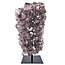 Amethyst on metal base, 24 cm and 3060 grams