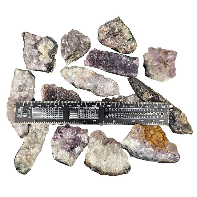 Amethyst clusters from Brazil - 1.5 kg collection package Amethyst clusters from Brazil - 1.5 kg collection package