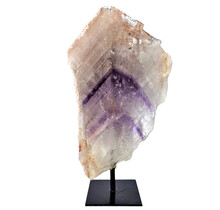 Phantom amethyst on metal base, 22 cm and 1115 grams