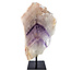 Phantom amethyst on metal base, 22 cm and 1115 grams