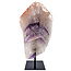 Phantom amethyst on metal base, 23 cm and 1460 grams