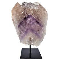 Phantom amethyst on metal base, 19 cm and 1710 grams