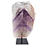 Phantom amethyst on metal base, 18 cm and 1140 grams