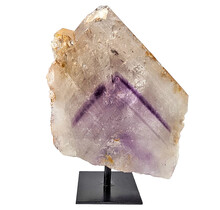 Phantom amethyst on metal base, 16 cm and 805 grams