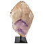 Phantom amethyst on metal base, 17 cm and 710 grams