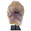 Phantom amethyst on metal base, 19 cm and 1450 grams