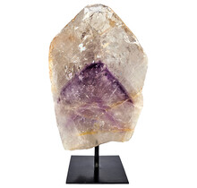 Phantom amethyst on metal base, 21 cm and 1410 grams