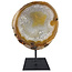 Agate on metal stand, 1740 grams and 23 cm