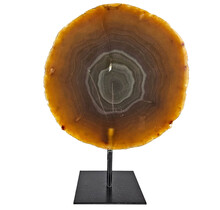 Agate on metal stand, 950 grams and 21 cm