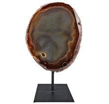 Agate on metal stand, 1280 grams and 22 cm