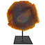 Agate on metal stand, 880 grams and 21 cm