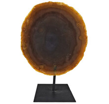 Agate on metal stand, 850 grams and 22 cm