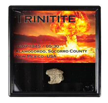 Trinitite is a remnant of the very first nuclear explosion