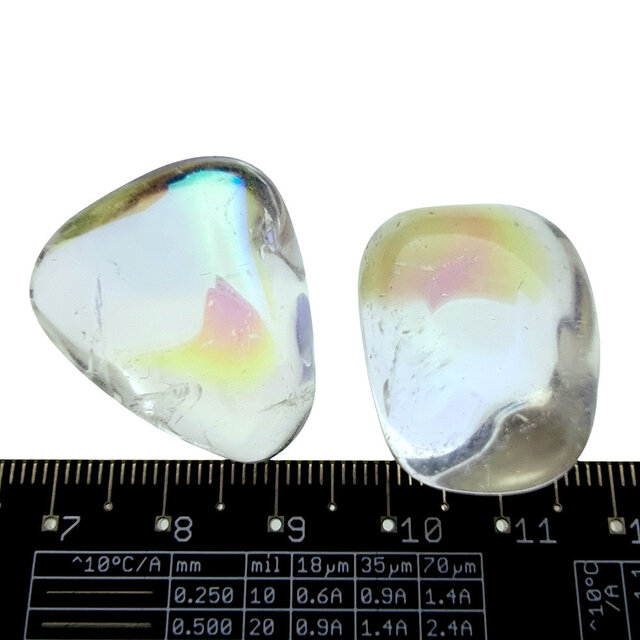 Angel aura, met platina en zilver behandelde kwarts Angel aura, met platina en zilver behandelde kwarts