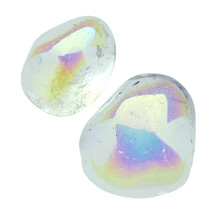 Angel Aura, Quarz mit Platin-und Silber behandelt