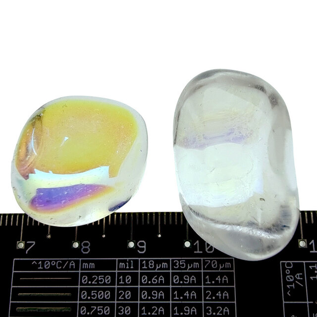Angel aura, met platina en zilver behandelde kwarts Angel aura, met platina en zilver behandelde kwarts