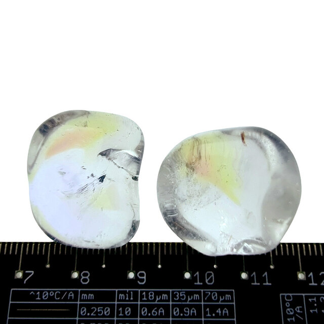 Angel aura, met platina en zilver behandelde kwarts