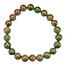 Unakite bracelet with 8 mm beads