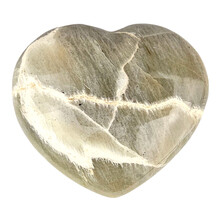 Beautiful moonstone heart