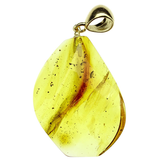 Hanger van Baltisch Barnsteen verguld zilver Hanger van Baltisch Barnsteen verguld zilver