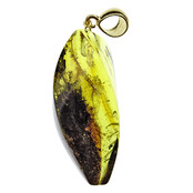 Baltic amber pendant gold plated Baltic amber pendant gold plated