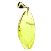 Baltic amber pendant gold plated