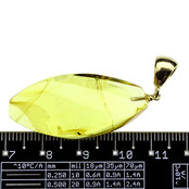 Baltic amber pendant gold plated
