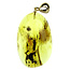 Baltic amber pendant gold plated