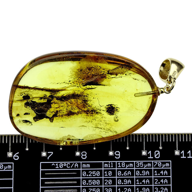 Baltic amber pendant gold plated Baltic amber pendant gold plated